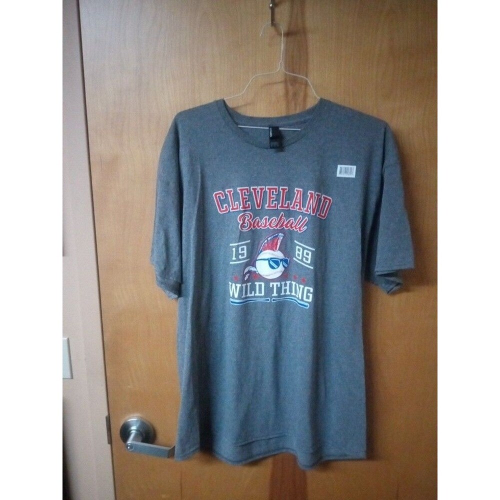 Cleveland Guardians Baseball Grey 2XL T shirt “Wild Thing”
